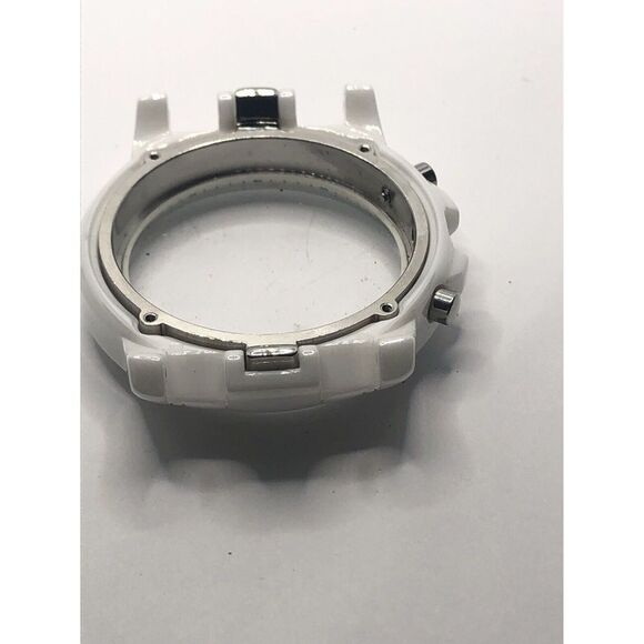 Michael Kors Watch Parts Case Only White Ceramic W/Crystal 40mm GY383 - Picture 7 of 9